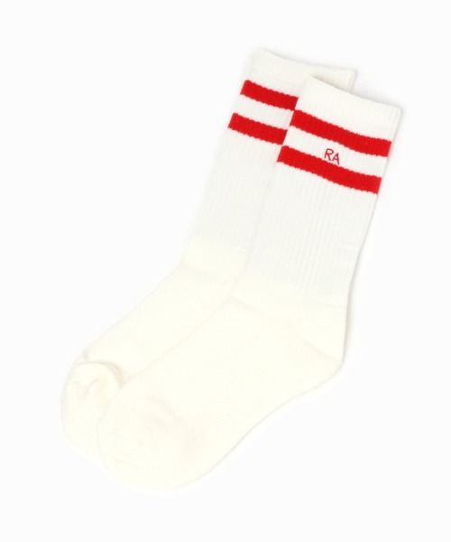 repipi armario(レピピ アルマリオ)の「ラインリブロングソックス(ソックス/靴下・キッズ・ホワイト/ブラック/ベージュ/ラベンダー/サックスブルー/レッド・FREE)」の6枚目の写真