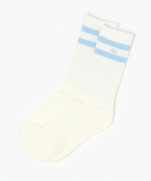 repipi armario(レピピ アルマリオ)の「ラインリブロングソックス(ソックス/靴下・キッズ・ホワイト/ブラック/ベージュ/ラベンダー/サックスブルー/レッド・FREE)」の5枚目の写真