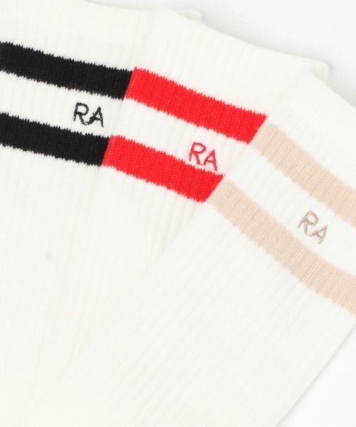 repipi armario(レピピ アルマリオ)の「ラインリブロングソックス(ソックス/靴下・キッズ・ホワイト/ブラック/ベージュ/ラベンダー/サックスブルー/レッド・FREE)」の10枚目の写真