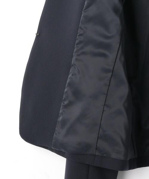 closet story（クローゼットストーリー）の「＜closet story（クローゼットストーリー）＞ダブルクロス カラーレスジャケット -ウォッシャブル-（ノーカラージャケット・レディース・ナチュラル/ベージュ/ネイビー・S/M/L）」の18枚目の写真