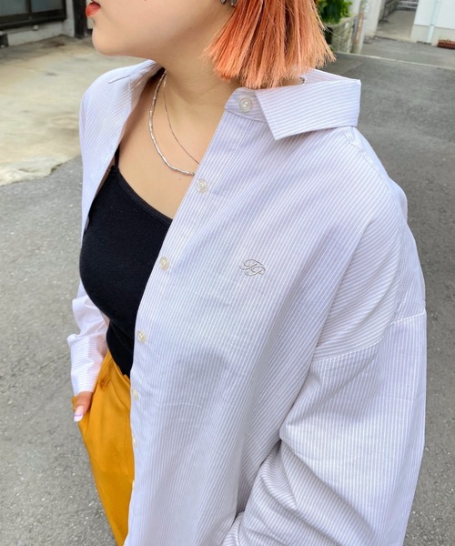 WHO'S WHO gallery（フーズフーギャラリー）の「FPボーイズシャツ（シャツ/ブラウス・レディース・ベージュ/ブルー/グリーン/ブラック・FREE）」の22枚目の写真