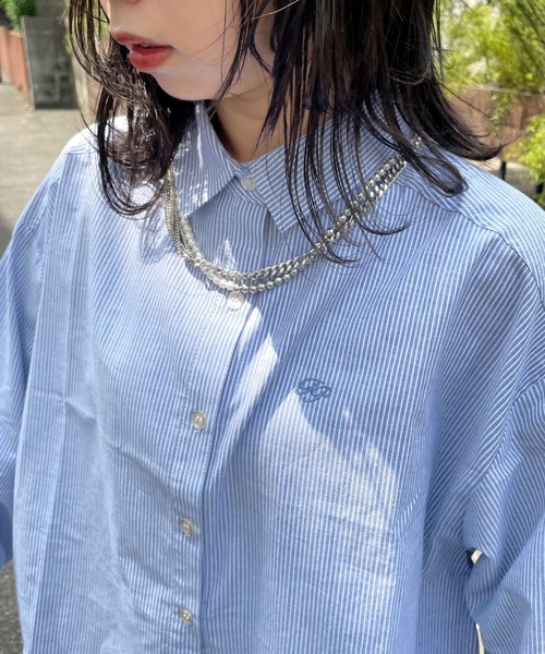 WHO'S WHO gallery（フーズフーギャラリー）の「FPボーイズシャツ（シャツ/ブラウス・レディース・ベージュ/ブルー/グリーン/ブラック・FREE）」の19枚目の写真