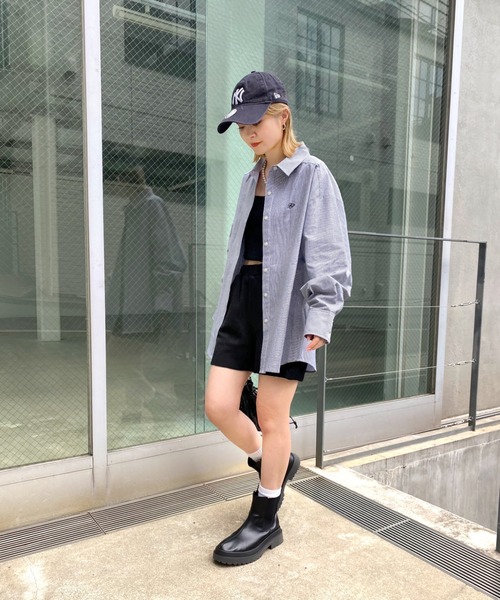 WHO'S WHO gallery（フーズフーギャラリー）の「FPボーイズシャツ（シャツ/ブラウス・レディース・ベージュ/ブルー/グリーン/ブラック・FREE）」の18枚目の写真