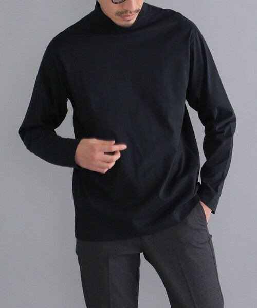 SHIPS(シップス)の「SHIPS: タートルネック ロングスリーブ Tシャツ(Tシャツ/カットソー・メンズ・ブラック/ブラウン/ホワイト/ベージュ・MEDIUM/SMALL/X-LARGE/LARGE)」の5枚目の写真