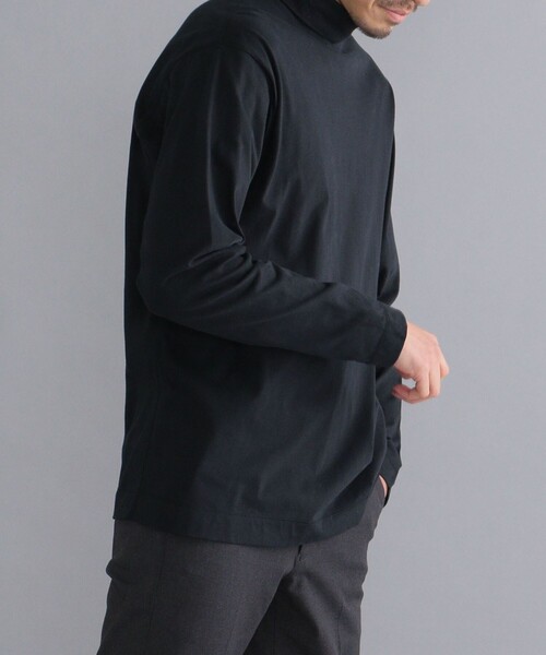 SHIPS(シップス)の「SHIPS: タートルネック ロングスリーブ Tシャツ(Tシャツ/カットソー・メンズ・ブラック/ブラウン/ホワイト/ベージュ・MEDIUM/SMALL/X-LARGE/LARGE)」の8枚目の写真