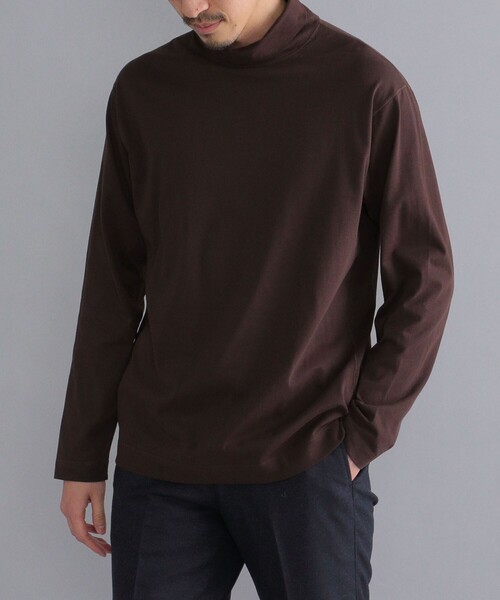 SHIPS(シップス)の「SHIPS: タートルネック ロングスリーブ Tシャツ(Tシャツ/カットソー・メンズ・ブラック/ブラウン/ホワイト/ベージュ・MEDIUM/SMALL/X-LARGE/LARGE)」の15枚目の写真