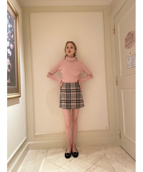 epine(エピヌ)の「tweed check mini skirt(スカート・レディース・ブルー/ピンク・M/S)」の16枚目の写真
