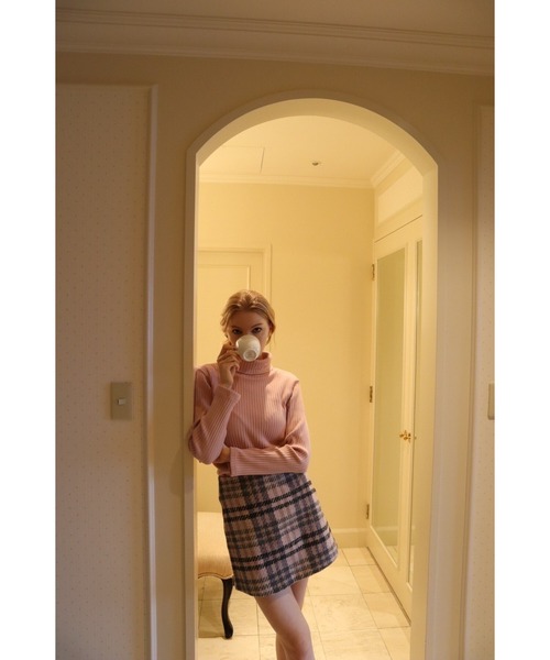 epine(エピヌ)の「tweed check mini skirt(スカート・レディース・ブルー/ピンク・M/S)」の17枚目の写真