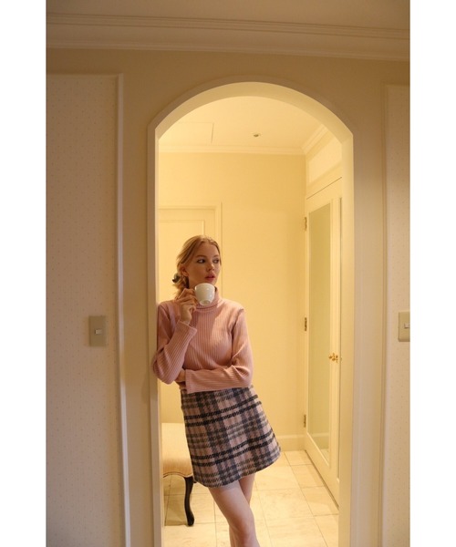 epine(エピヌ)の「tweed check mini skirt(スカート・レディース・ブルー/ピンク・M/S)」の18枚目の写真