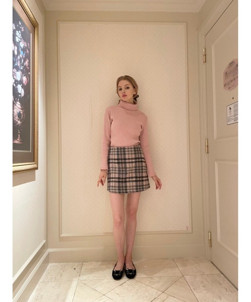 epine(エピヌ)の「tweed check mini skirt(スカート・レディース・ブルー/ピンク・M/S)」の19枚目の写真
