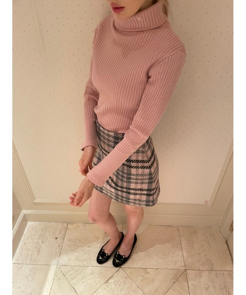 epine(エピヌ)の「tweed check mini skirt(スカート・レディース・ブルー/ピンク・M/S)」の21枚目の写真