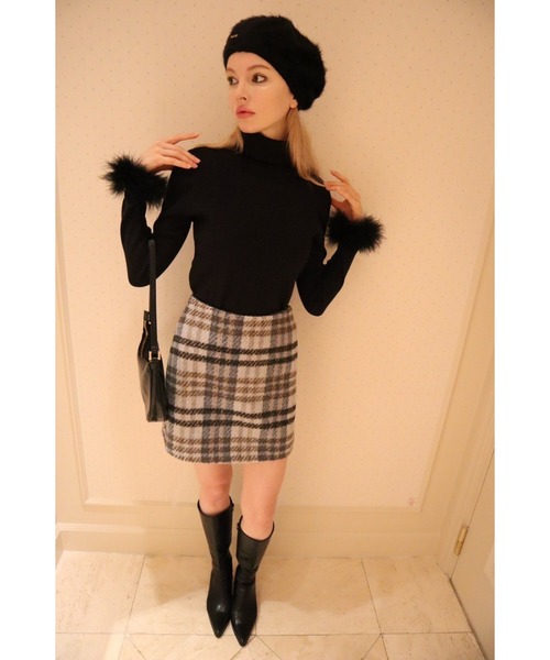 epine(エピヌ)の「tweed check mini skirt(スカート・レディース・ブルー/ピンク・M/S)」の8枚目の写真