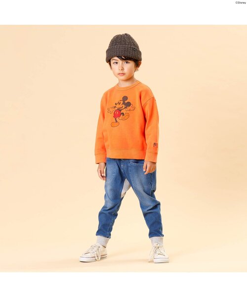 F.O.KIDS（エフオーキッズ）の「ディズニーキャラクタートレーナー（スウェット・キッズ・チャコール/オレンジ/ブルー/グリーン・90/100/110/120/80/130/95/140）」の9枚目の写真