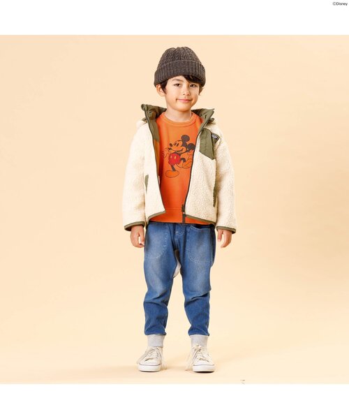 F.O.KIDS（エフオーキッズ）の「ディズニーキャラクタートレーナー（スウェット・キッズ・チャコール/オレンジ/ブルー/グリーン・90/100/110/120/80/130/95/140）」の7枚目の写真