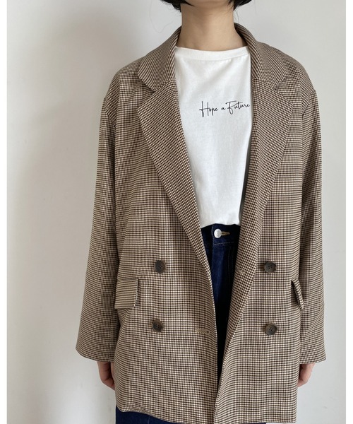 MLI'A（エムリア）の「テーラード／ビッグジャケット(セットアップ対応)（テーラードジャケット・レディース・ブラック/グリーン/モカ/ブラウン系9・M）」の14枚目の写真