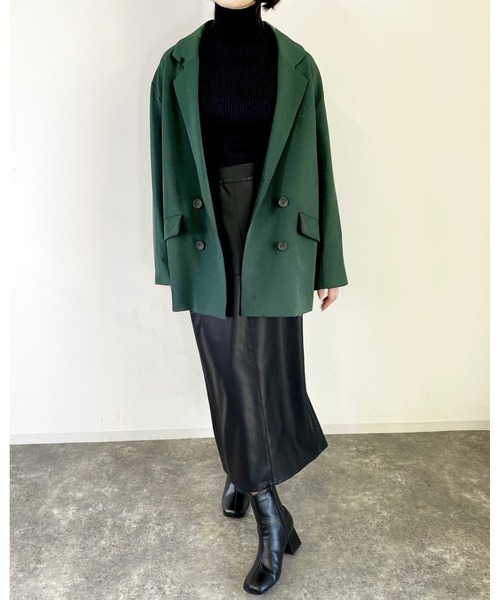 MLI'A（エムリア）の「テーラード／ビッグジャケット(セットアップ対応)（テーラードジャケット・レディース・ブラック/グリーン/モカ/ブラウン系9・M）」の18枚目の写真