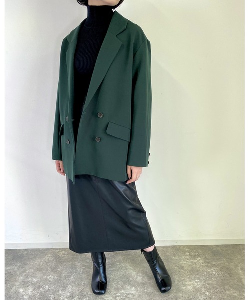 MLI'A（エムリア）の「テーラード／ビッグジャケット(セットアップ対応)（テーラードジャケット・レディース・ブラック/グリーン/モカ/ブラウン系9・M）」の19枚目の写真