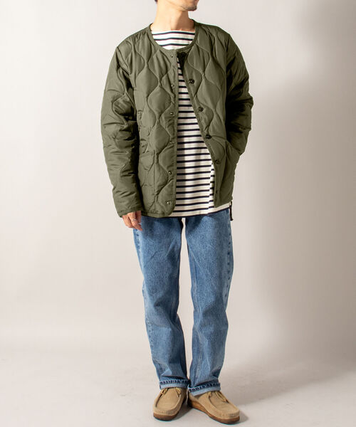 TAION（タイオン）の「【TAION/タイオン】 MILLITAR LINER JACKET ミリタリーライナージャケット（ダウンジャケット/コート・メンズ・ブラック/オリーブ/ブラウン・MEDIUM/LARGE/X-LARGE/XX-LARGE）」の4枚目の写真