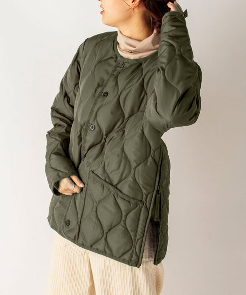 TAION（タイオン）の「【TAION/タイオン】 MILLITAR LINER JACKET ミリタリーライナージャケット（ダウンジャケット/コート・メンズ・ブラック/オリーブ/ブラウン・MEDIUM/LARGE/X-LARGE/XX-LARGE）」の12枚目の写真