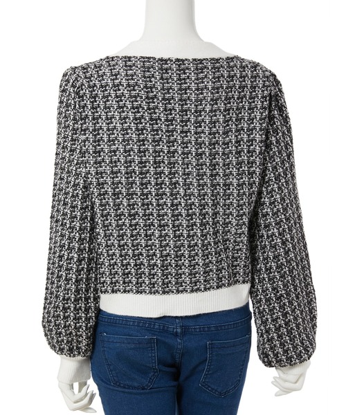 fifth(フィフス)の「ツイードカーディガン(カーディガン/ボレロ・レディース・ブラック・MEDIUM)」の6枚目の写真