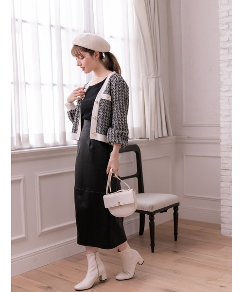 fifth(フィフス)の「ツイードカーディガン(カーディガン/ボレロ・レディース・ブラック・MEDIUM)」の10枚目の写真