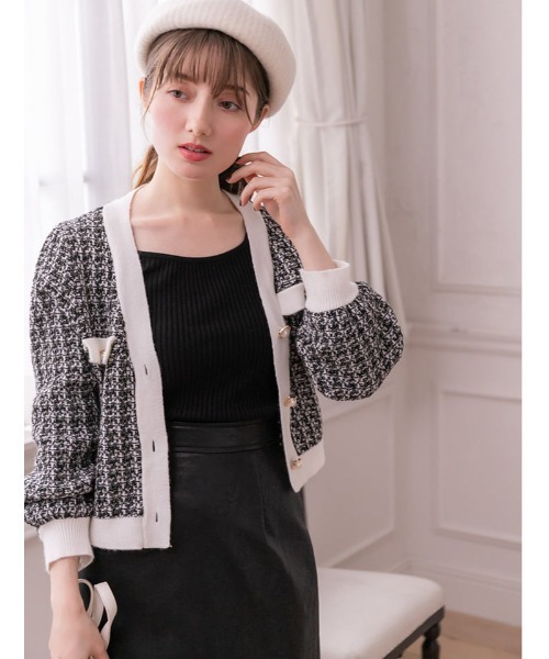 fifth（フィフス）の「ツイードカーディガン（カーディガン/ボレロ