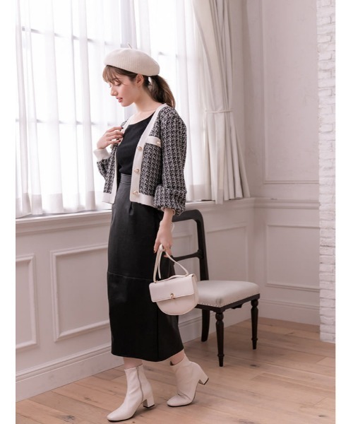 fifth(フィフス)の「ツイードカーディガン(カーディガン/ボレロ・レディース・ブラック・MEDIUM)」の16枚目の写真