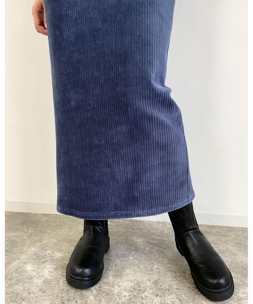 MLI'A（エムリア）の「カットコーデュロイナロースカート（スカート・レディース・ネイビー/グリーン/ブラウン/オレンジ・FREE）」の13枚目の写真