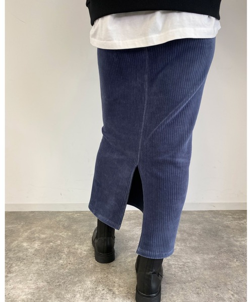 MLI'A（エムリア）の「カットコーデュロイナロースカート（スカート・レディース・ネイビー/グリーン/ブラウン/オレンジ・FREE）」の10枚目の写真