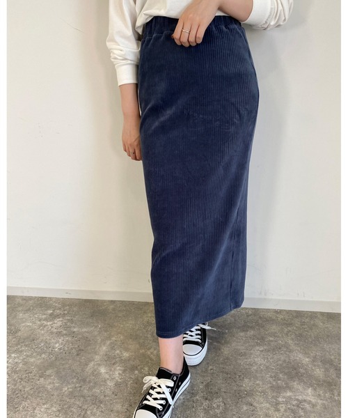 MLI'A（エムリア）の「カットコーデュロイナロースカート（スカート・レディース・ネイビー/グリーン/ブラウン/オレンジ・FREE）」の15枚目の写真