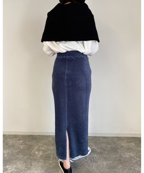 MLI'A（エムリア）の「カットコーデュロイナロースカート（スカート・レディース・ネイビー/グリーン/ブラウン/オレンジ・FREE）」の19枚目の写真