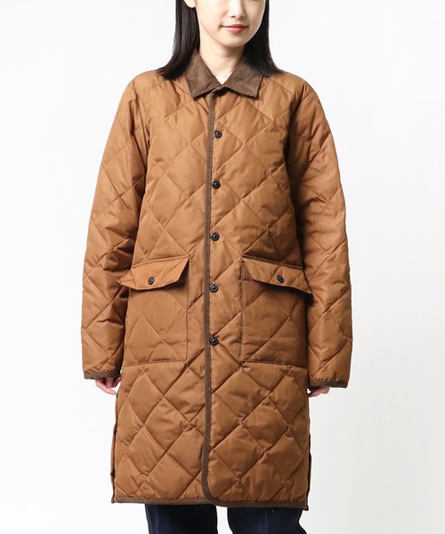 TAION(タイオン)の「【 TAION / タイオン 】パイピングバイカラーロングダウンコート TAION109C1LONG DON(ダウンジャケット/コート・レディース・ネイビー/ブラック/ブラウン/グレー/カーキ/ベージュ・M/S/XS)」の17枚目の写真