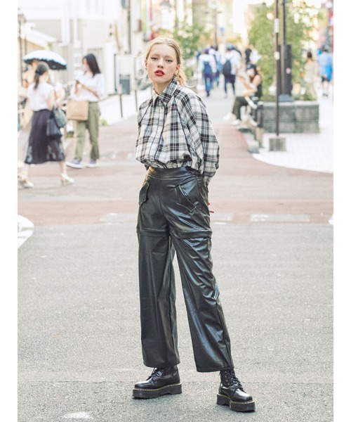 jouetie（ジュエティ）の「パイピングドルマンシャツ（シャツ/ブラウス・レディース・ブラック/レッド/ベージュ・MEDIUM）」の11枚目の写真