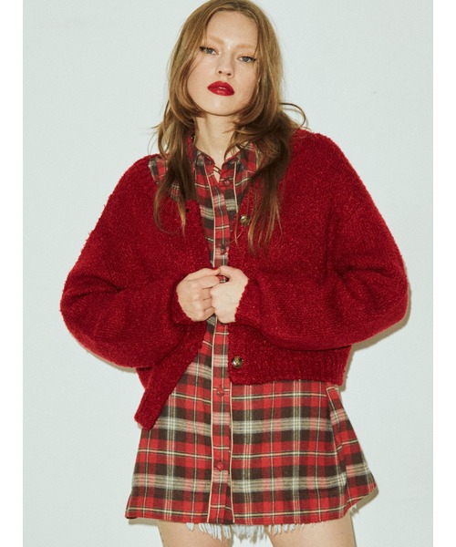 jouetie（ジュエティ）の「パイピングドルマンシャツ（シャツ/ブラウス・レディース・ブラック/レッド/ベージュ・MEDIUM）」の14枚目の写真