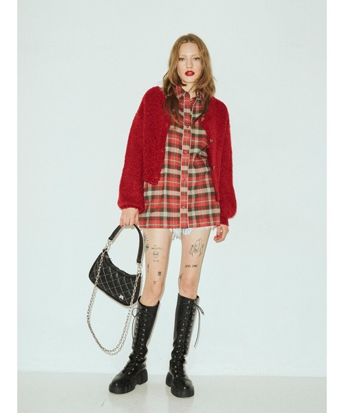 jouetie（ジュエティ）の「パイピングドルマンシャツ（シャツ/ブラウス・レディース・ブラック/レッド/ベージュ・MEDIUM）」の17枚目の写真