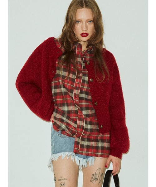 jouetie（ジュエティ）の「パイピングドルマンシャツ（シャツ/ブラウス・レディース・ブラック/レッド/ベージュ・MEDIUM）」の12枚目の写真