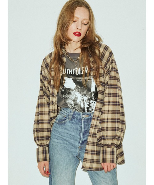 jouetie（ジュエティ）の「パイピングドルマンシャツ（シャツ/ブラウス・レディース・ブラック/レッド/ベージュ・MEDIUM）」の19枚目の写真