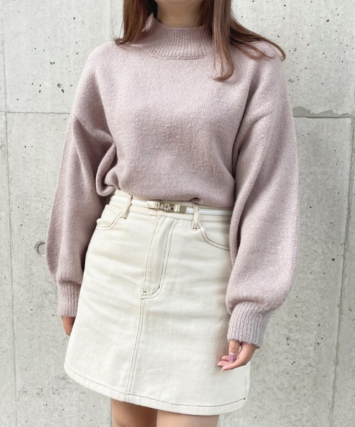 apres jour（アプレジュール）の「モチモチハイネックニット【ZOZOTOWN限定アイテム】（ニット/セーター・レディース・ブルー系その他2/ブルー系その他/ラベンダー/ライトベージュ/ブラック/グリーン系その他/モカ/アイボリー/スモークピンク/グリーン系その他3・フリー/X-LARGE）」の10枚目の写真