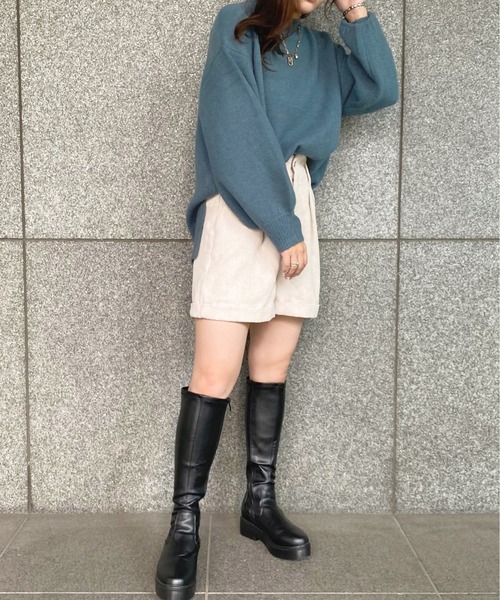 apres jour（アプレジュール）の「モチモチハイネックニット【ZOZOTOWN限定アイテム】（ニット/セーター・レディース・ブルー系その他2/ブルー系その他/ラベンダー/ライトベージュ/ブラック/グリーン系その他/モカ/アイボリー/スモークピンク/グリーン系その他3・フリー/X-LARGE）」の14枚目の写真