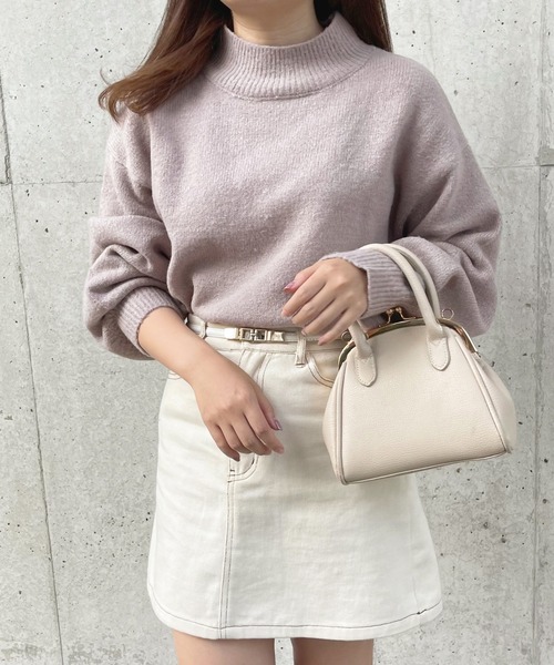 apres jour（アプレジュール）の「モチモチハイネックニット【ZOZOTOWN限定アイテム】（ニット/セーター・レディース・ブルー系その他2/ブルー系その他/ラベンダー/ライトベージュ/ブラック/グリーン系その他/モカ/アイボリー/スモークピンク/グリーン系その他3・フリー/X-LARGE）」の15枚目の写真