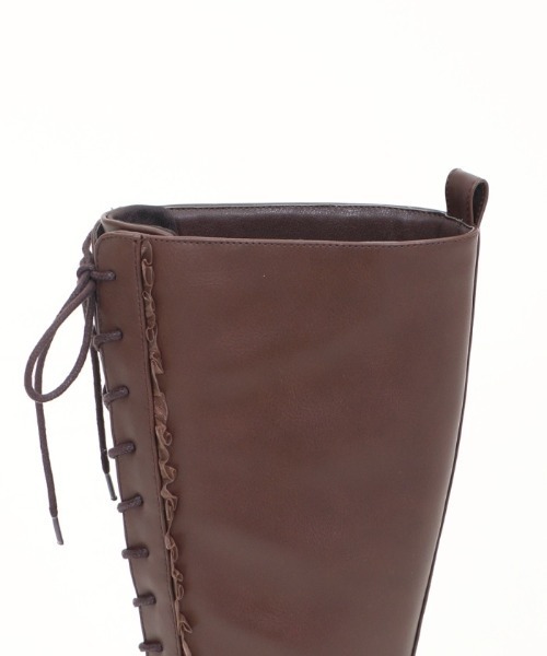 axes femme(アクシーズファム)の「レースアップロングブーツ(ブーツ・レディース・ブラック/ブラウン・MEDIUM/LARGE)」の11枚目の写真