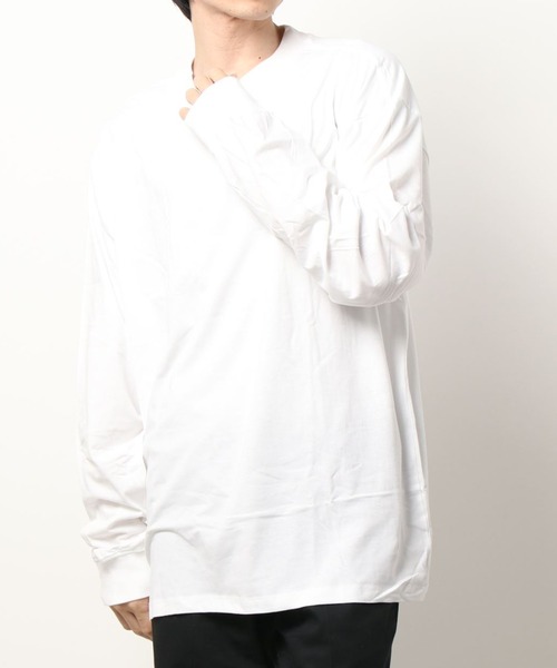 mnml（ミニマル）の「mnml/ミニマル/ベーシックロングスリーブTシャツ/EveryDay L/S T-Shirts(M2019-L732)（Tシャツ/カットソー・メンズ・ホワイト/ブラック/ベージュ/ブラック系その他・MEDIUM/LARGE/X-LARGE/XX-LARGE）」の7枚目の写真