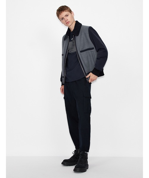ARMANI EXCHANGE(アルマーニエクスチェンジ)の「【A|X アルマーニ エクスチェンジ】ロゴスリーブ 長袖クルーネックTシャツ/SLIM(Tシャツ/カットソー・メンズ・ブラック/ネイビー・LARGE/SMALL/X-LARGE/MEDIUM/X-SMALL)」の11枚目の写真