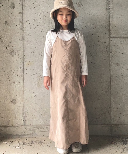 CIAOPANIC TYPY（チャオパニックティピー）の「【KIDS】【インナー付き】配色ステッチワンピース（ワンピース・キッズ・グレー系その他/キャメル・SMALL/MEDIUM/LARGE/X-LARGE/XX-LARGE）」の22枚目の写真