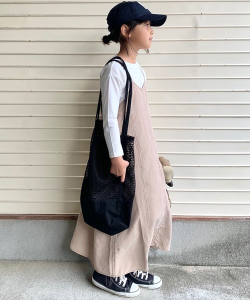 CIAOPANIC TYPY（チャオパニックティピー）の「【KIDS】【インナー付き】配色ステッチワンピース（ワンピース・キッズ・グレー系その他/キャメル・SMALL/MEDIUM/LARGE/X-LARGE/XX-LARGE）」の18枚目の写真