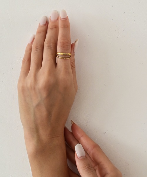 CENE（セネ）の「【CENE】セネ/ダブルライン リング（リング・レディース・ゴールド・#11/#13/#9）」の9枚目の写真