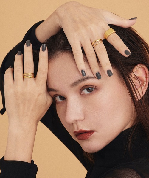 CENE（セネ）の「【CENE】セネ/ダブルライン リング（リング・レディース・ゴールド・#11/#13/#9）」の3枚目の写真