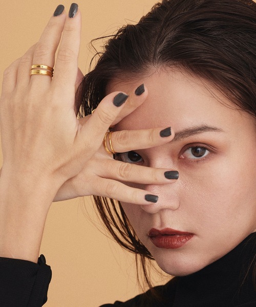 CENE（セネ）の「【CENE】セネ/ダブルライン リング（リング・レディース・ゴールド・#11/#13/#9）」の4枚目の写真