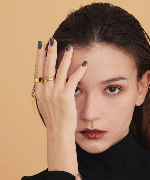 CENE（セネ）の「【CENE】セネ/ダブルライン リング（リング・レディース・ゴールド・#11/#13/#9）」の7枚目の写真