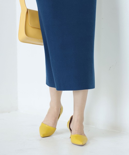 SAISON DE PAPILLON（セゾンドパピヨン）の「ロングニットナロースカート（スカート・レディース・ブルー/ブラック/パープル/ネイビー/グレー/アイボリー/グレー系その他/ブルーグレー/ブルー系その他/パープル系その他/ブラック系その他/ホワイト系その他/ブラウン/カーキ・S/M/L）」の19枚目の写真